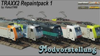 Transport Fever  TRAXX 2E Repaintpack 1 Modvorstellung [upl. by Idell]