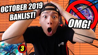 YuGiOh Official October 2019 TCG Banlist CRAZY LIVE REACTION [upl. by Babb]