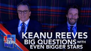 Keanu Reeves Big Questions With Even Bigger Stars [upl. by Siduhey817]