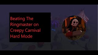 ROBLOX Tower Heroes Halloween 2023 Update Beating The Ringmaster on Creepy Carnival Hard Mode [upl. by Noraa]