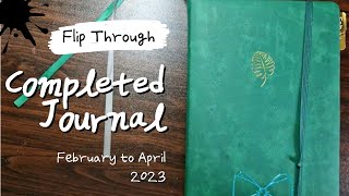 FEB  APR 2023 FULL JOURNAL FLIP THROUGH  Scribble amp Dot  UK [upl. by Goebel396]