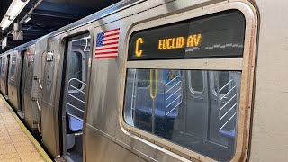 R160A1 C Train Full Ride from Washington Heights168th Street to Euclid Avenue 2023 [upl. by Keung]