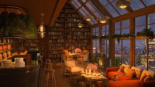 🌧️ Cozy Rain at Coffee Shop Ambience of New York City amp Smooth Piano Jazz Music for Study Work [upl. by Lapides]