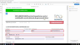 Completarea Declaratiei Unice si trimiterea prin Spatiul Virtual ANAF [upl. by Leelahk511]