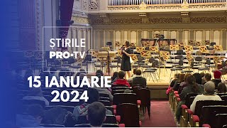 Știrile PRO TV  15 Ianuarie 2024 [upl. by Lladnik627]