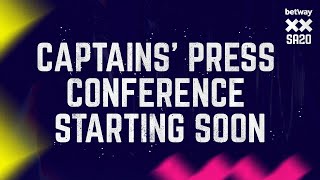 SA20 Captains Press Conference [upl. by Karlee]