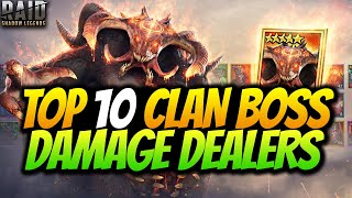 BEST CLAN BOSS DAMAGE DEALERS IN 2021 TO USE FOR UNKILLABLE TEAMS IN RAID SHADOW LEGENDS [upl. by Alicec]