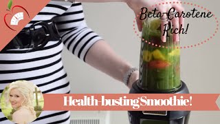 One Minute Recipe Nectarine Green Smoothie [upl. by Ofella]