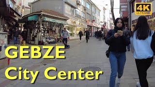 Gebze Walking Tour 4K UHD 50fps  Kocaeli Gebze city center [upl. by Eelitan]