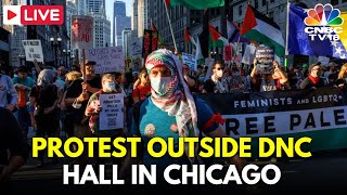 DNC 2024 LIVE Hundreds of Activists Protest in Chicago at Democratic Convention Day 1  Gaza N18G [upl. by Odlaner569]