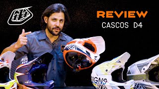 Review  Cascos Troy Lee Designs D4 [upl. by Heigl]