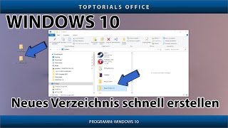 Schnell einen neuen Ordner erstellen Windows 10 [upl. by Leuams898]