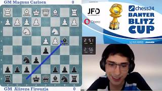 Alireza Firouzja vs Magnus Carlsen  Banter Blitz Cup Final [upl. by Okorih]