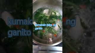 Talbos ng Kamote Na May kunting isda panlasangpinoyrecipe lutongpinoy lutongbahay [upl. by Roehm384]