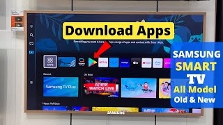 Samsung Smart TV Apps Install amp Download in Samsung TV  Play Store  Step by Step [upl. by Lepine32]