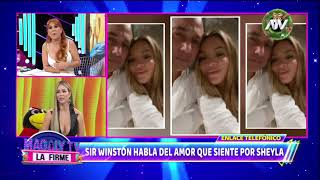 Novio de Sheyla Rojas la sorprende en vivo y habla para Magaly Medina [upl. by Claudell785]