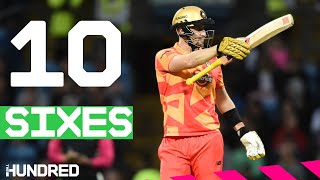 10 SIXES 🤯  Livingstone Launches Team Into Final With Awesome Batting  The Hundred 2021 [upl. by Rafaela]