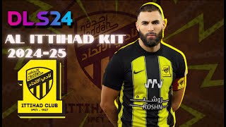 DLS 24 Kits AL ITTIHAD 💛🖤 202425 dls24 dreamleaguesoccer2024 dls2024 dls23 [upl. by Notxap]