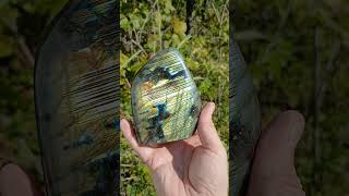 Labradorite Lives a Double Life crystal crystals minerals nature gems minerals [upl. by Sirapal]