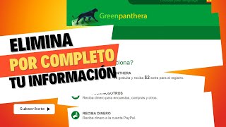 Cómo Eliminar Definitivamente tu Cuenta en Green Panthera [upl. by Ttemme]