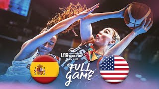 FINAL Spain v USA  Full Basketball Game  FIBA U19 Womens Basketball World Cup 2023 [upl. by Abixah553]