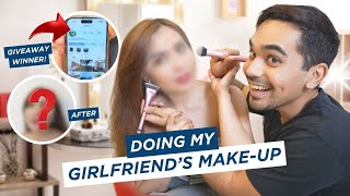 DOING MY GIRLFRIENDS MAKEUP  HASH ALAWI [upl. by Lolita]