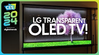 LG 2024 TV Lineup at CES  LG Stuns with Transparent OLED TV [upl. by Frannie]