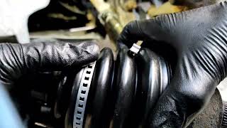 How to replace outer driveshaft CV boot Ford focus MK2  Inlocuire burduf planetara Ford focus 2 [upl. by Wichern]