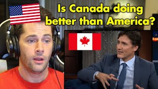 American Reacts to Canadian News  28 [upl. by Ynittirb285]