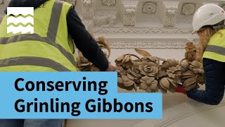 Conserving Work by Master Woodcarver Grinling Gibbons at Kensington Palace [upl. by Bodi]