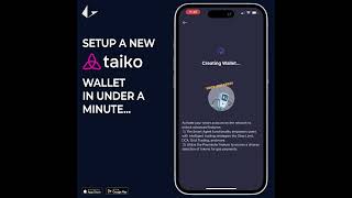 TUTORIAL Setup a new Taiko mainnet wallet with Loopring mobile wallet app in under a minute [upl. by Egdamlat]