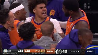 Trae Young Hits Clutch Shot To Win Game 1 vs Knicks [upl. by Rosenwald618]