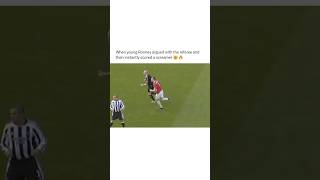 When young Rooney argued with the referee and then instantly scored a screamer 🤯🔥 [upl. by Ettennod]