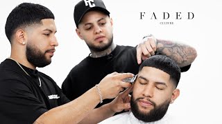 💈 TEACHING BEGINNER BARBER HOW TO FADE BEST FADE TUTORIAL [upl. by Kress591]