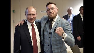 Conor McGregor meets Vladimir Putin at 2018 World Cup Final [upl. by Odracer751]