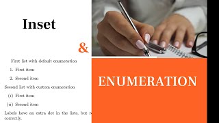 Enumeration and Inset CSEC EDPM [upl. by Puna749]