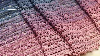 Blue Belle Shawl Crochet Pattern [upl. by Nivlag]