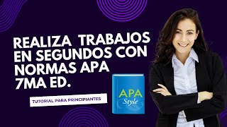 ¡APA no es tan complicado Guía para trabajos en APA 7ma Edición [upl. by Tikna12]