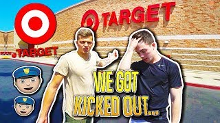 DOING DARES AT TARGET we got kicked out [upl. by Zinnes]