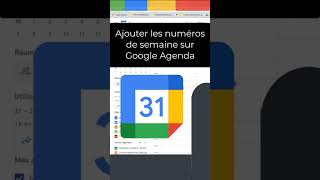 💥AGENDA💥 comment ajouter les numéros de semaines dans Google Agenda [upl. by Lebazi]