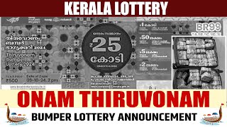 Kerala Lottery Result LIVE Onam Thiruvonam Bumper Lottery  Finance Minister KN Balagopal Winner [upl. by Alphard]