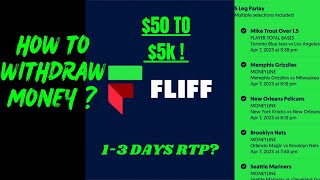 How To Withdrawal Money ON FLIFF APP fanduel nba moneytips rtp [upl. by Nauqel]