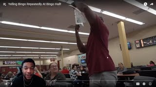 JiDion Yelling Bingo Repeatedly At Bingo Hall REACTION [upl. by Irrep63]