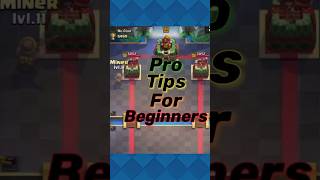 Clash Royale PRO tips for Beginners clashroyale royale supercell nerfminer gaming [upl. by Sixla]