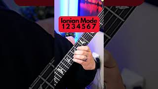 Ionian Mode or Scale for Guitar guitar guitarscales shortsvideo shorts short [upl. by Mordecai]