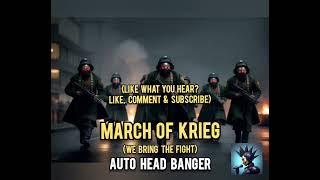 MARCH OF KRIEG  Kriegsman Battle Song  40K Inspired Heavy Metal AI Music [upl. by Okwu]