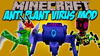 ANTI PLANT VIRUS MOD  Insectos Gigantes Bioma oscuro y mas  Minecraft mod 164 Review ESPAÑOL [upl. by Marline]