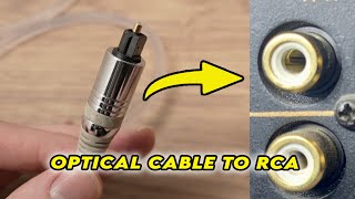 How to Connect Optical Cable to RCA Plug [upl. by Redmund56]