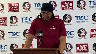 Florida State football legacy and Georgia transfer Marvin Jones Jr talks about transferring to FSU [upl. by Denni727]