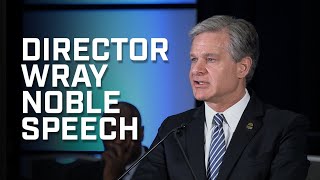 Director Wray Speech at NOBLE [upl. by Enomsed]